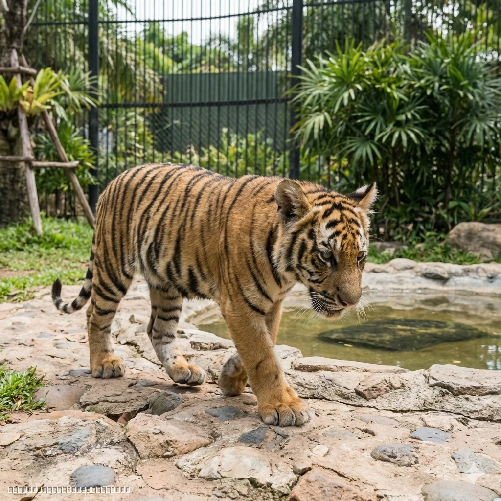 Pattaya Tiger Park Forest Safari electric car tour experience
