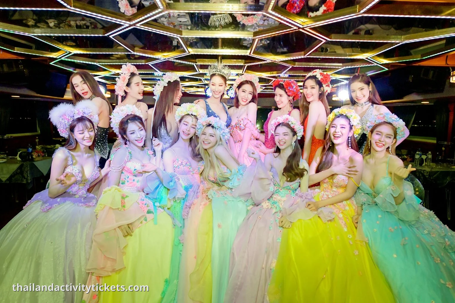 Award-winning cabaret show performance on the main deck of All Star Cruise Pattaya"Luxurious All Star Cruise Pattaya