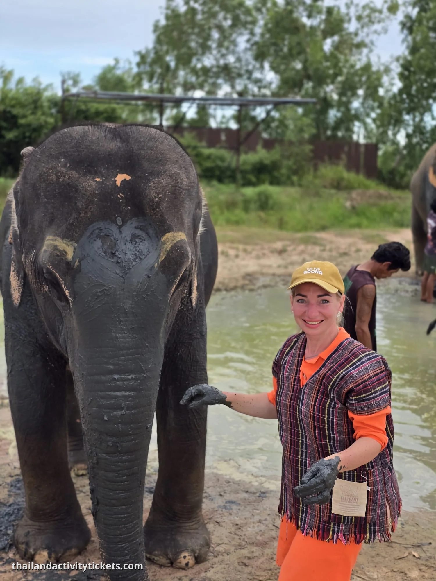 Walking with elephants in Pattaya jungle sanctuary