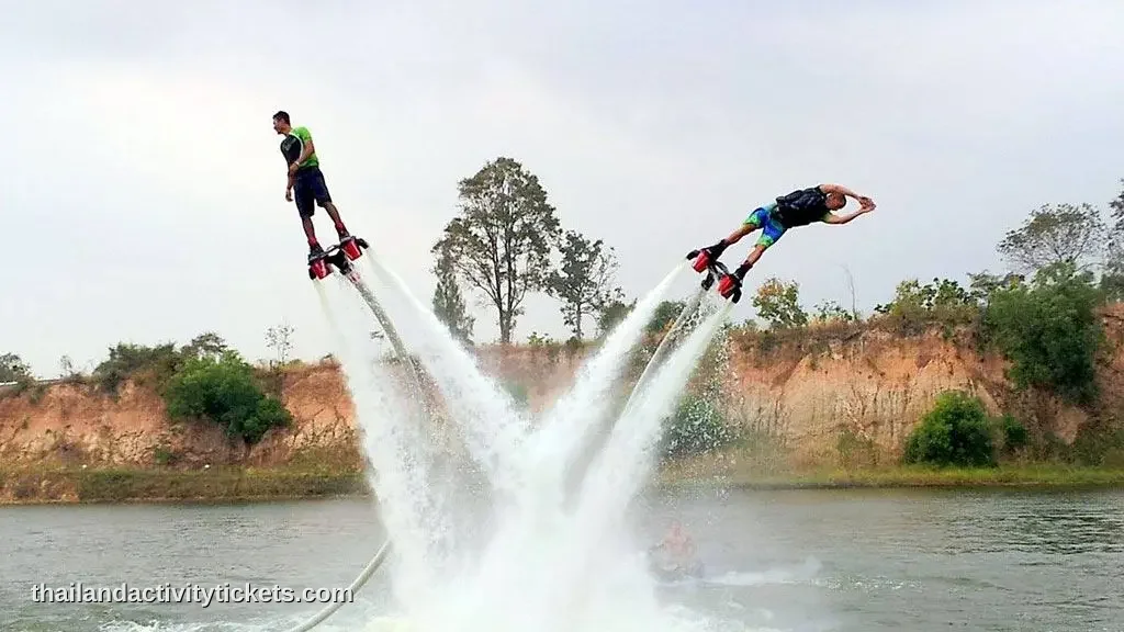 Flyboard check-in and briefing area at Chang Thai Thappraya Safari Pattaya