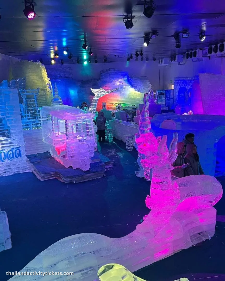 Ice sculptures at Frost Magical Ice of Siam Pattaya