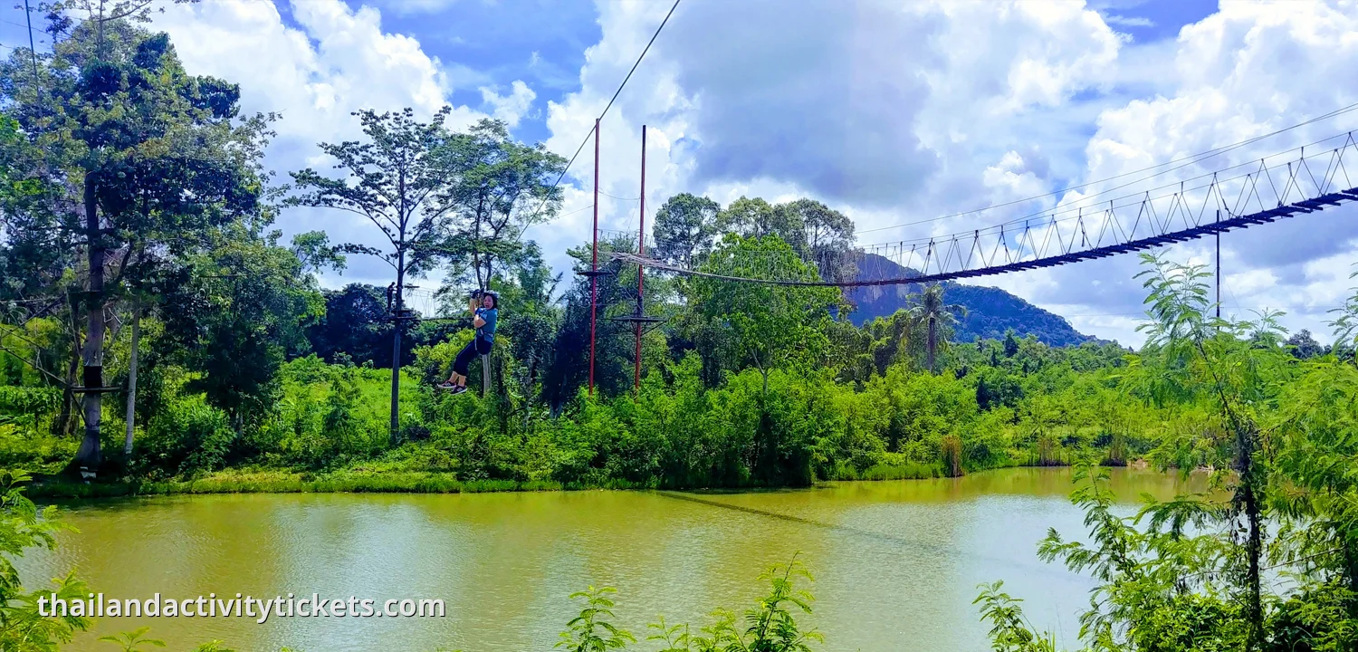 Adventure platforms Tarzan zipline Pattaya Thailand