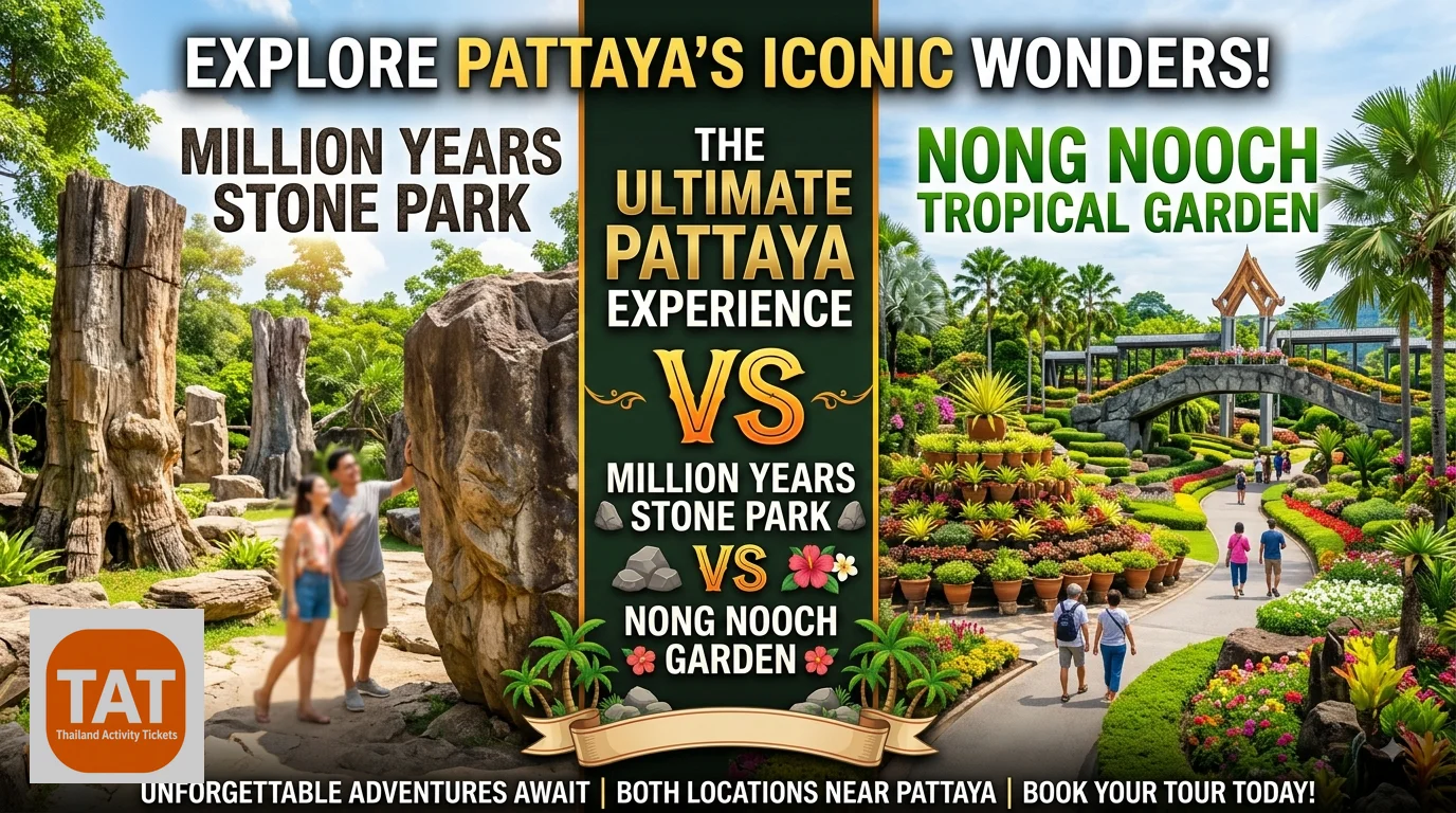 Million Years Stone Park vs Nong Nooch Garden: Which Pattaya Nature Attraction Wins