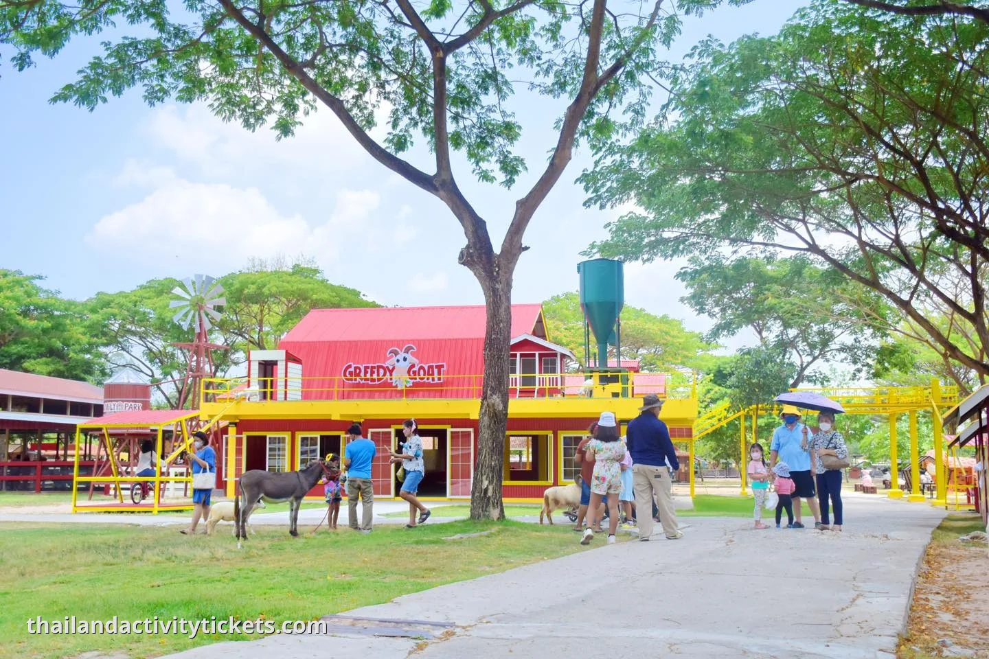 Pattaya sheep farm entrance Family Park Thailand