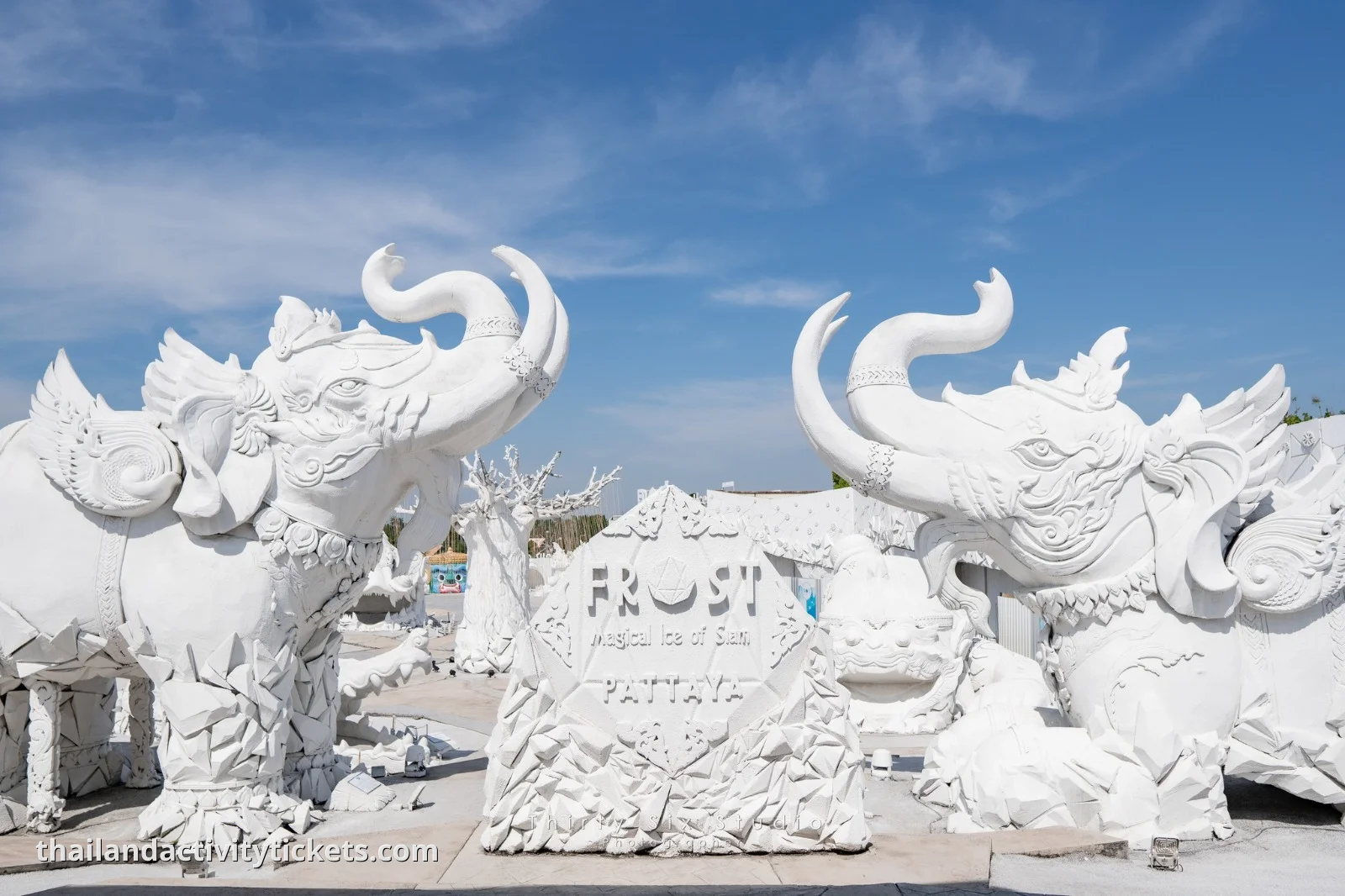 Snow and ice exhibits Frost Magical Ice of Siam Pattaya Thailand