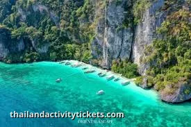 Visitors boarding speedboat for Phi Phi Island day trip from Krabi
