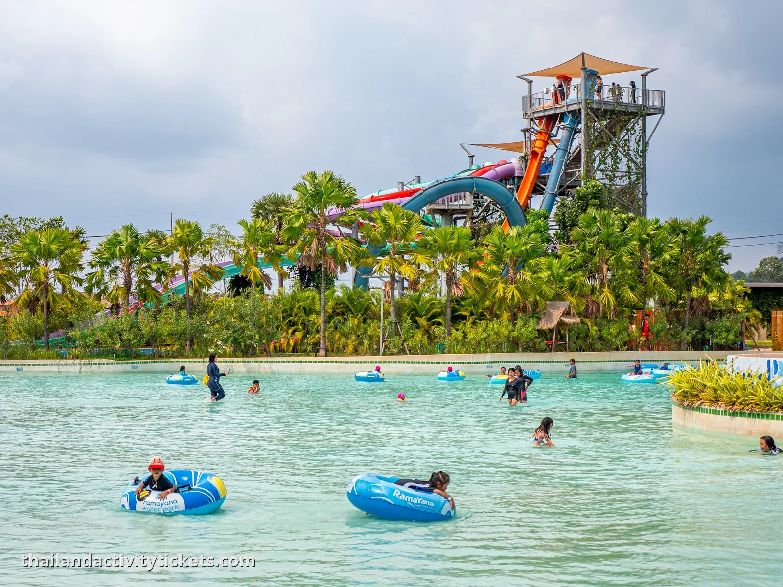 Swimming pool area Ramayana Pattaya water park