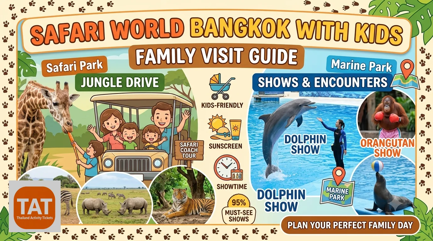 Safari World Bangkok with kids
