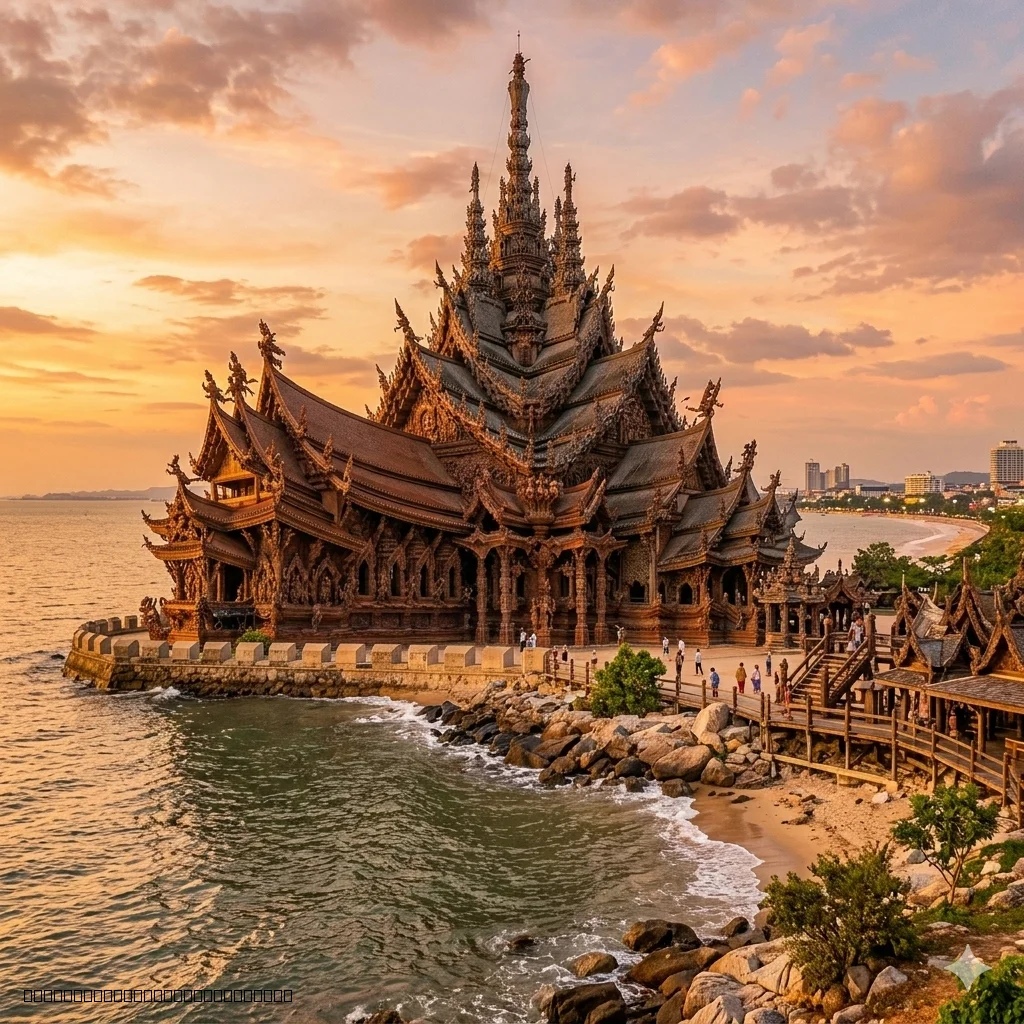 Thai cultural dance performance at the Sanctuary of Truth venue