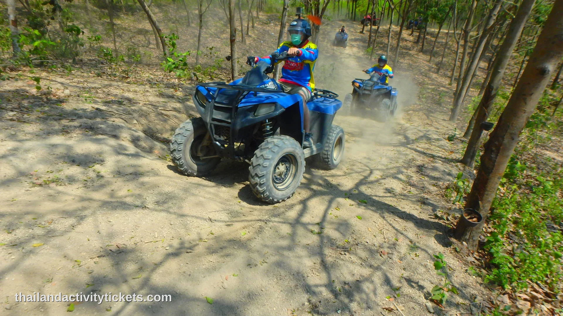 ATV beginner rider 27 km track Pattaya off road adventure experience Thailand