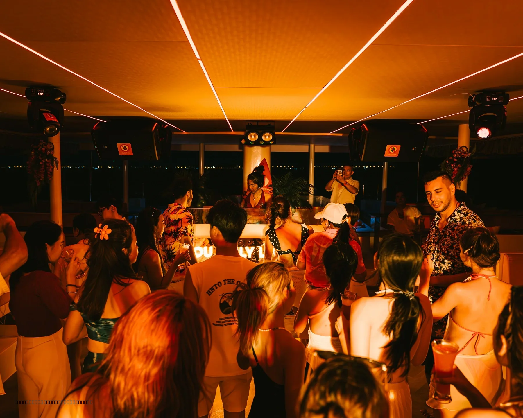 Bachelor party group on Pattaya catamaran boat tour 3 islands Gulf of Thailand