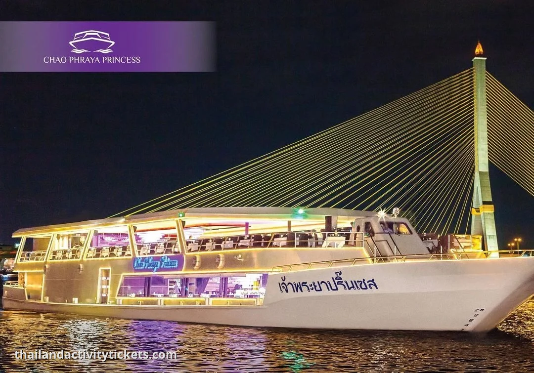Chao Phraya Princess Dinner Cruise Bangkok night view