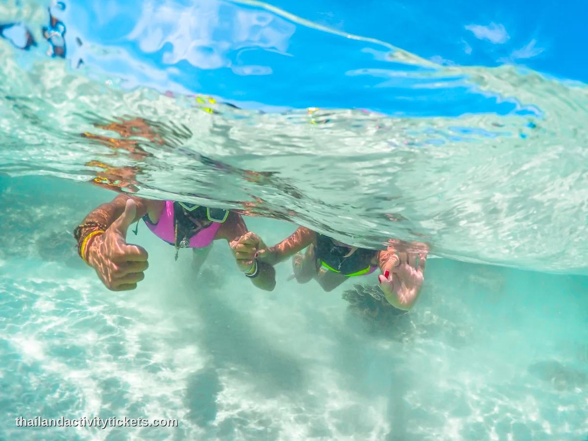 Snorkeling activity at Coral Island Phuket