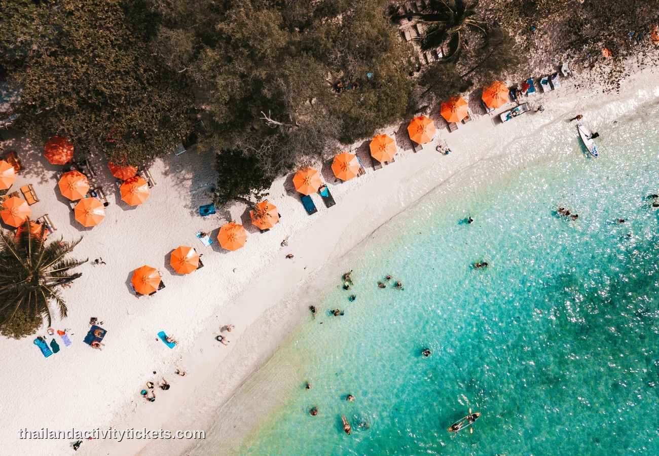 Beautiful beach view at Coral Island Phuket