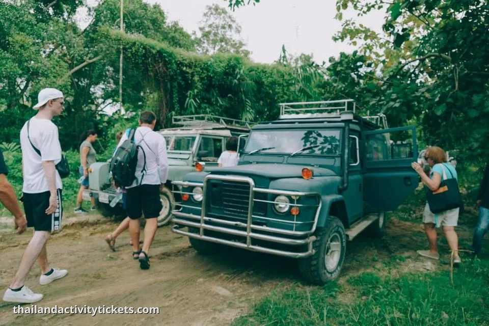natural forest trails at Mong Chang Cafe Elephant and ATV experience