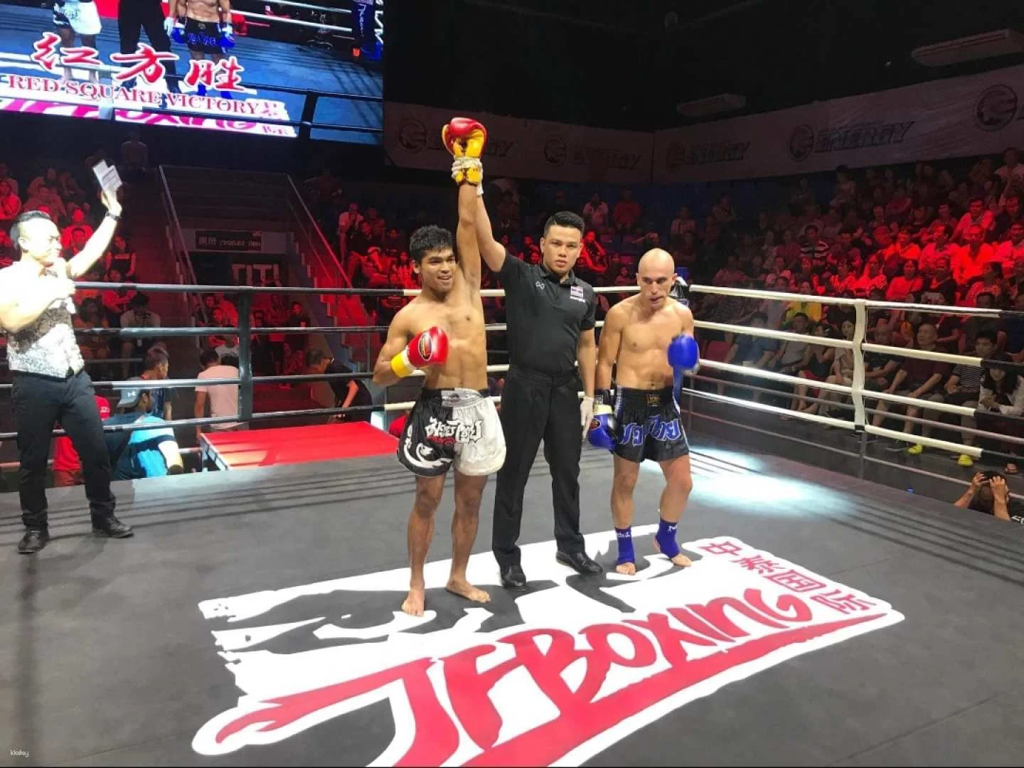 Crowd atmosphere during fight night
