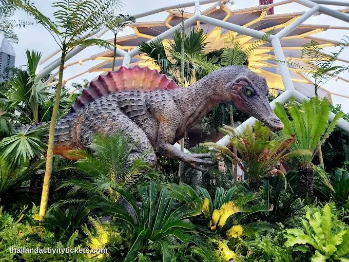 Velociraptor exhibit at Jurassic World Bangkok