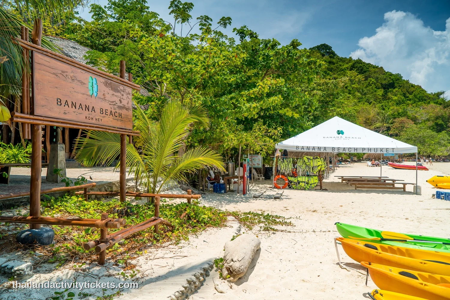 Aerial view of Banana Beach Phuket turquoise water coastline