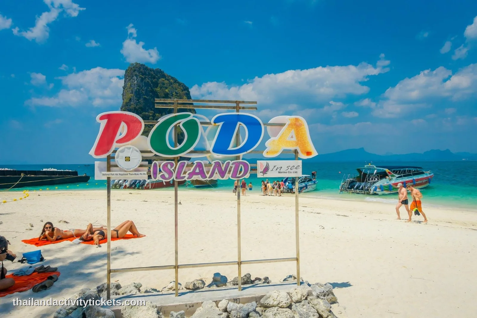 The Separated Sea sandbar at Koh Tup and Koh Mor Krabi