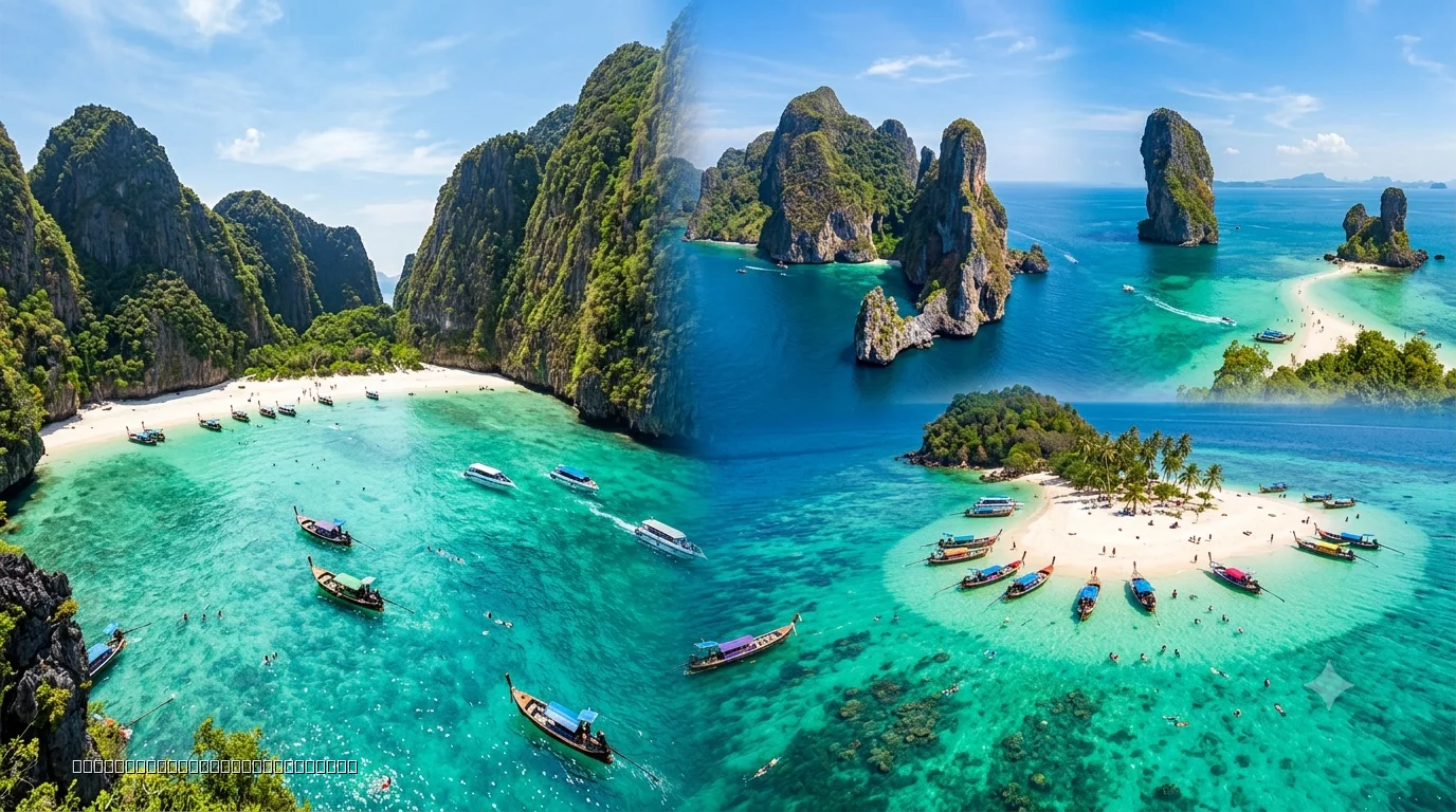 Two Andaman Island Days: Phi Phi & Maya Bay (Phuket) + 4 Islands Tour (Krabi)