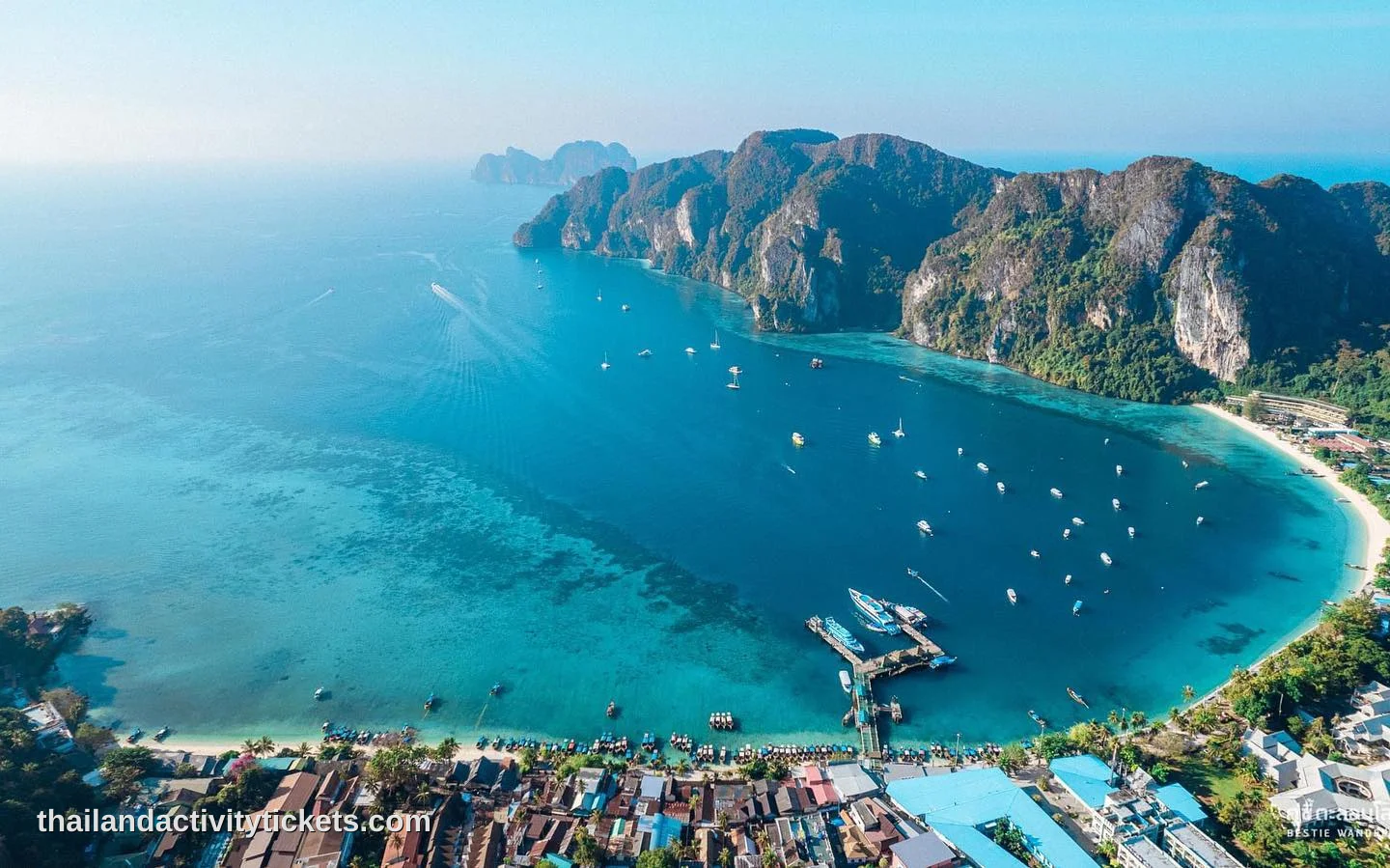 Crystal clear water at Pileh Lagoon Phi Phi Islands