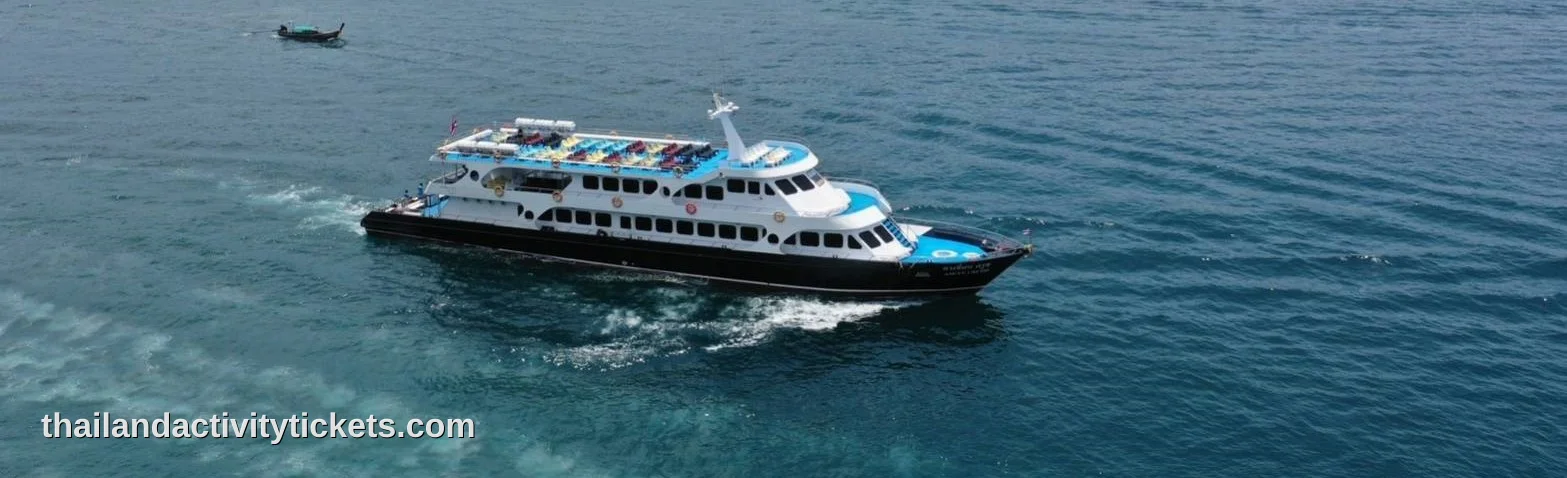 Cruise boat from Phuket to Phi Phi Islands