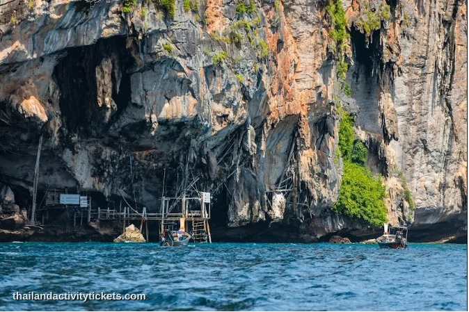 Limestone cliffs at Phi Phi Islands Thailand