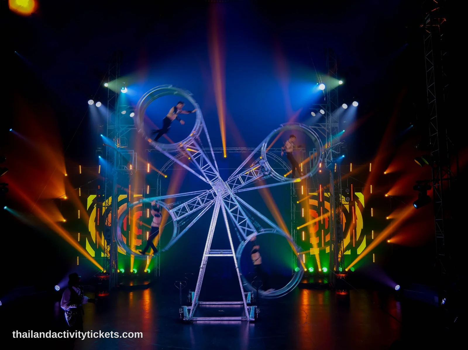 Live music and stage performance at Phuket circus entertainment show