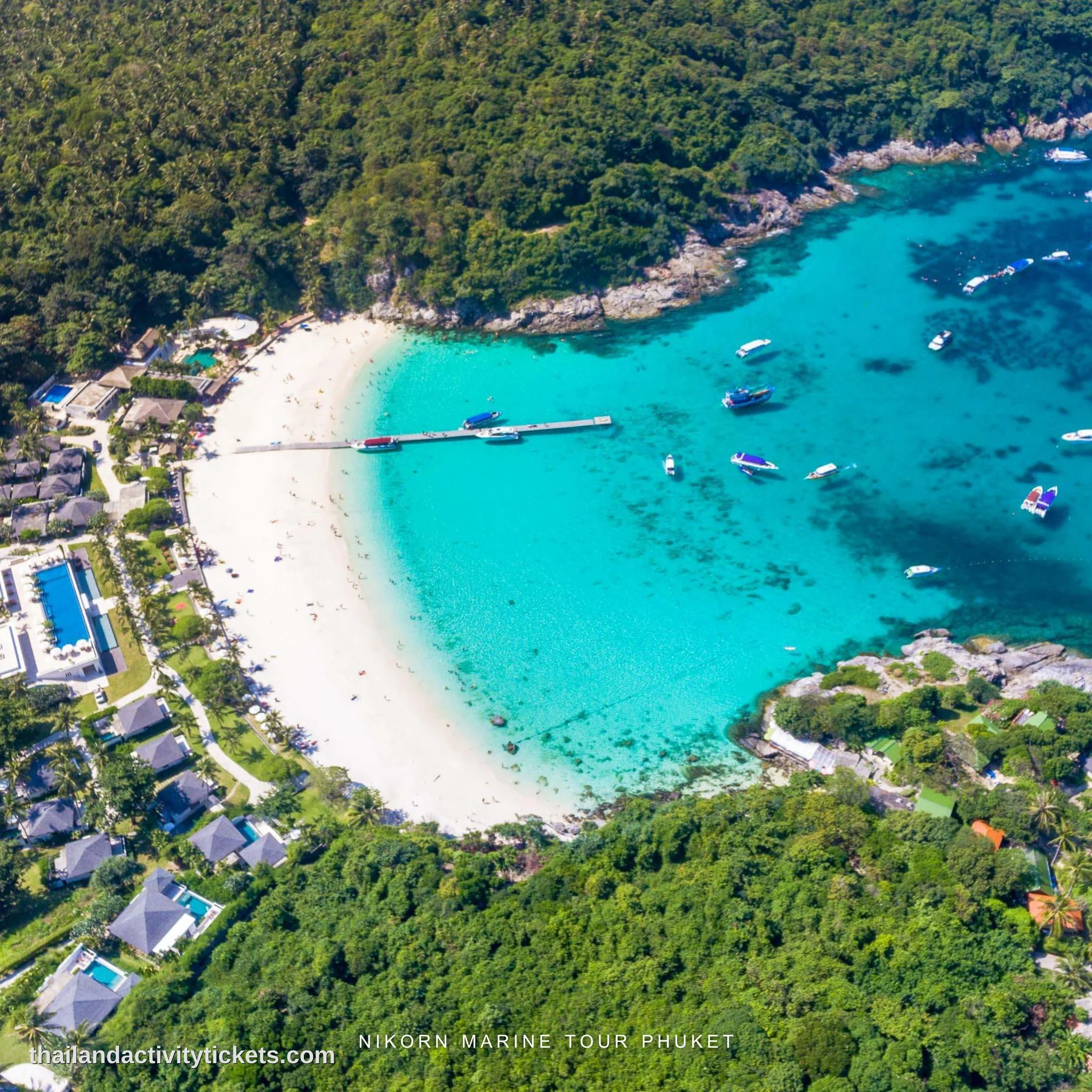 Phuket Coral Island speedboat tour at Kahung Beach