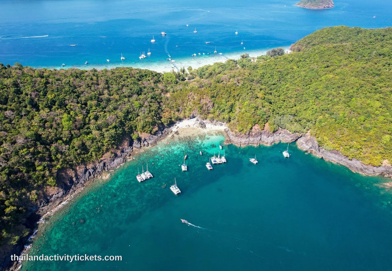 Crystal clear water at Coral Island Phuket