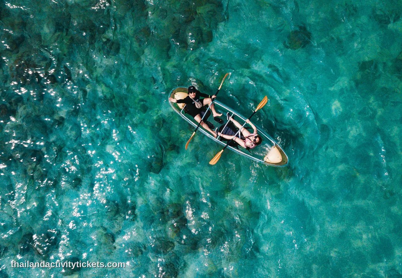 Crystal clear water at Racha Island Thailand