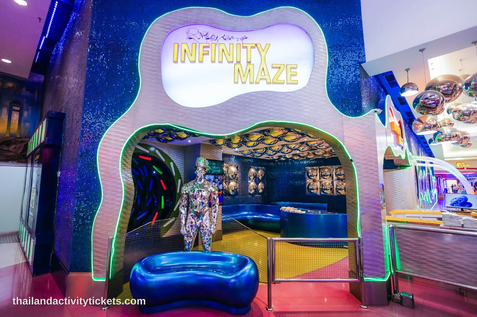 Infinity Maze mirror attraction at Ripley’s Believe It or Not Pattaya Thailand