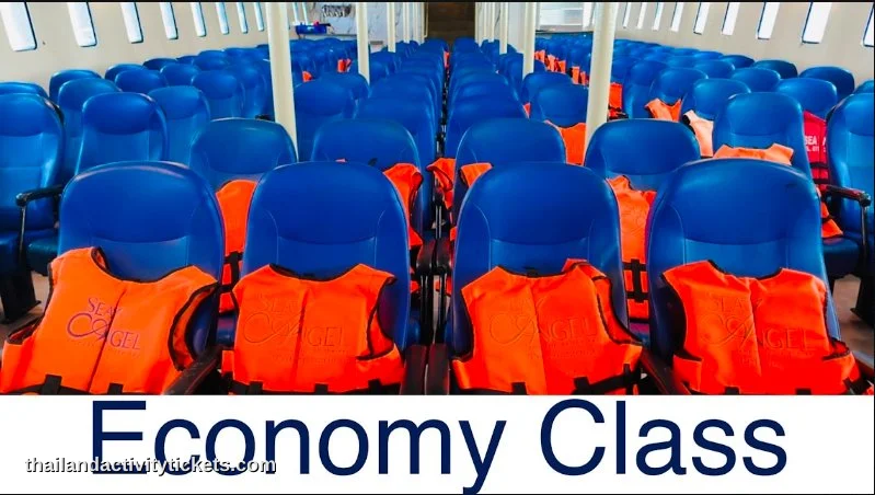 Economic seating area on Sea Angel Cruise Phi Phi Island tour