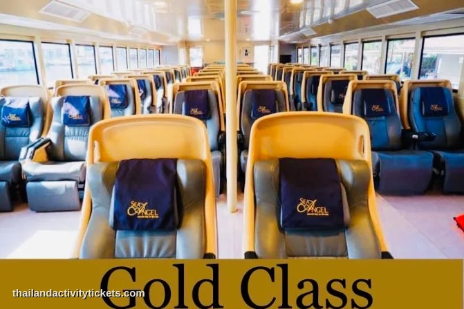 Premium gold seating on Sea Angel Cruise Phi Phi Island trip