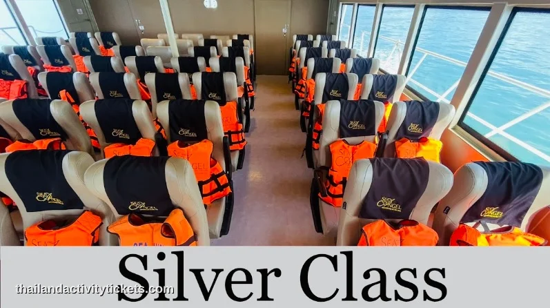 Silver class seating on Sea Angel Cruise from Phuket