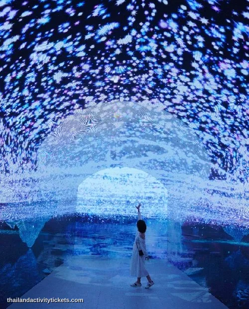 Infinity mirror room inside Space and Time Cube Bangkok