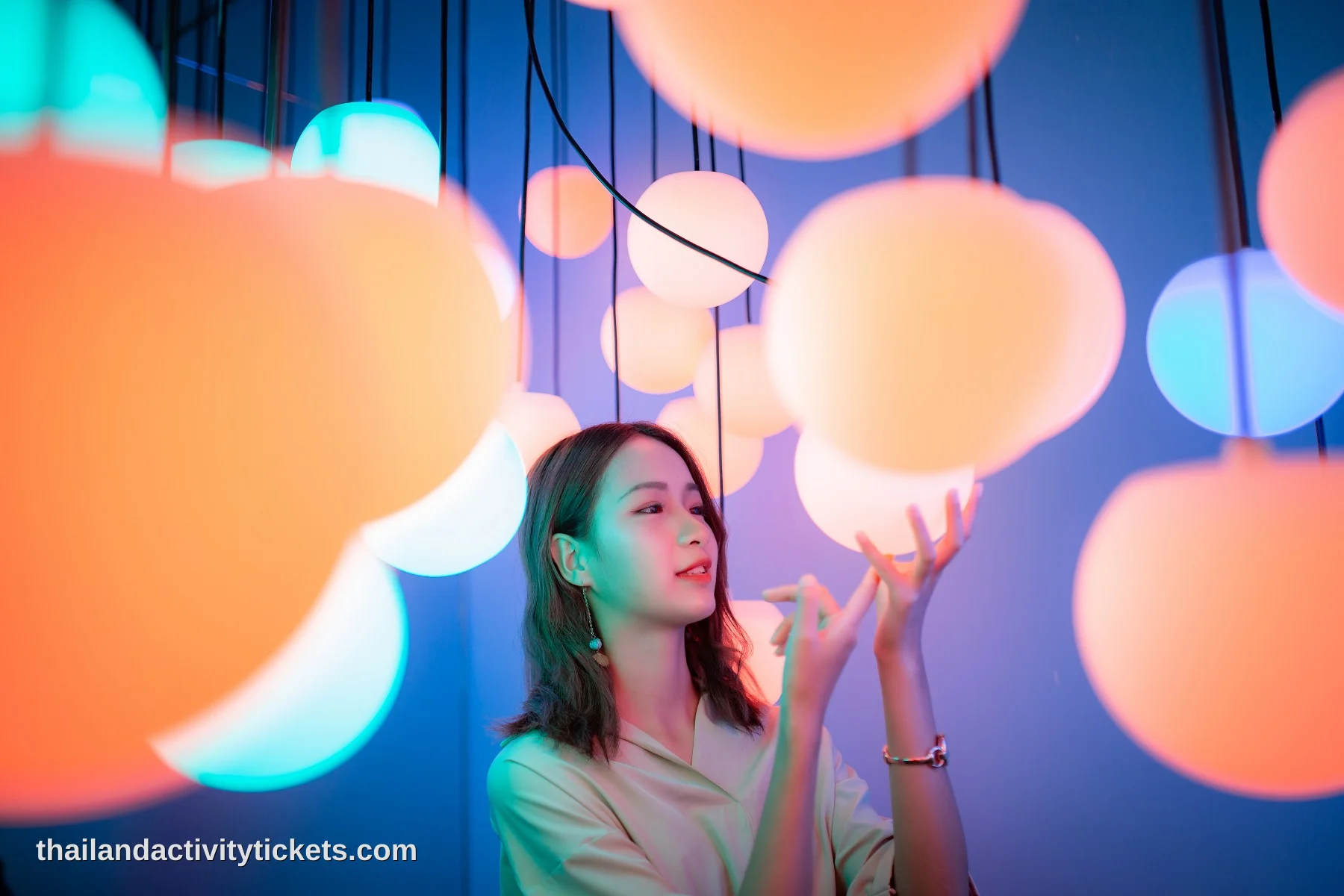 LED immersive room at Space and Time Cube Bangkok Thailand