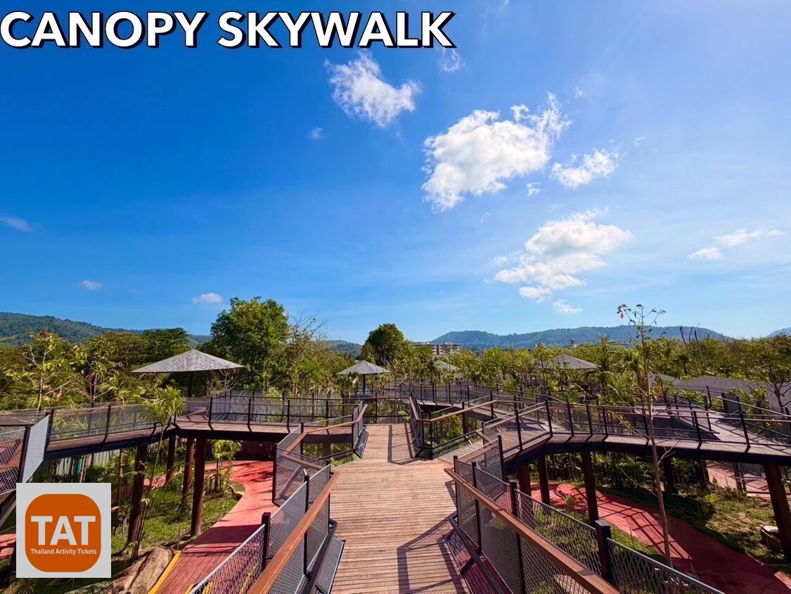 Skywalk viewing area at Tiger Park Kathu Phuket